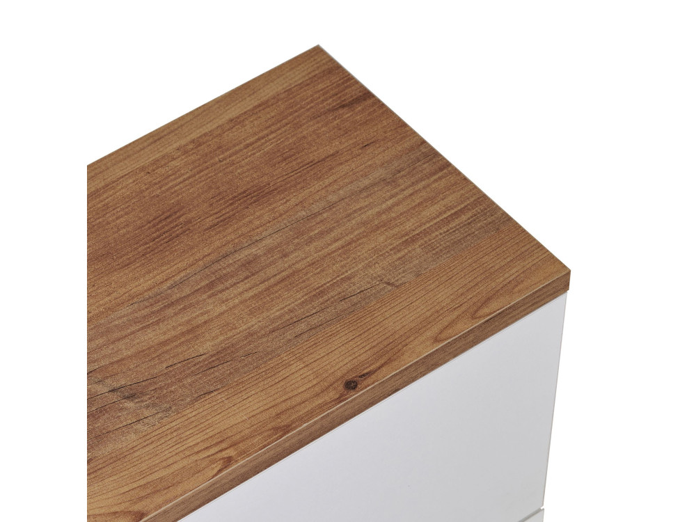 "Ligne 140" Wooden TV Stand - 140 x 25 x 25 cm - White