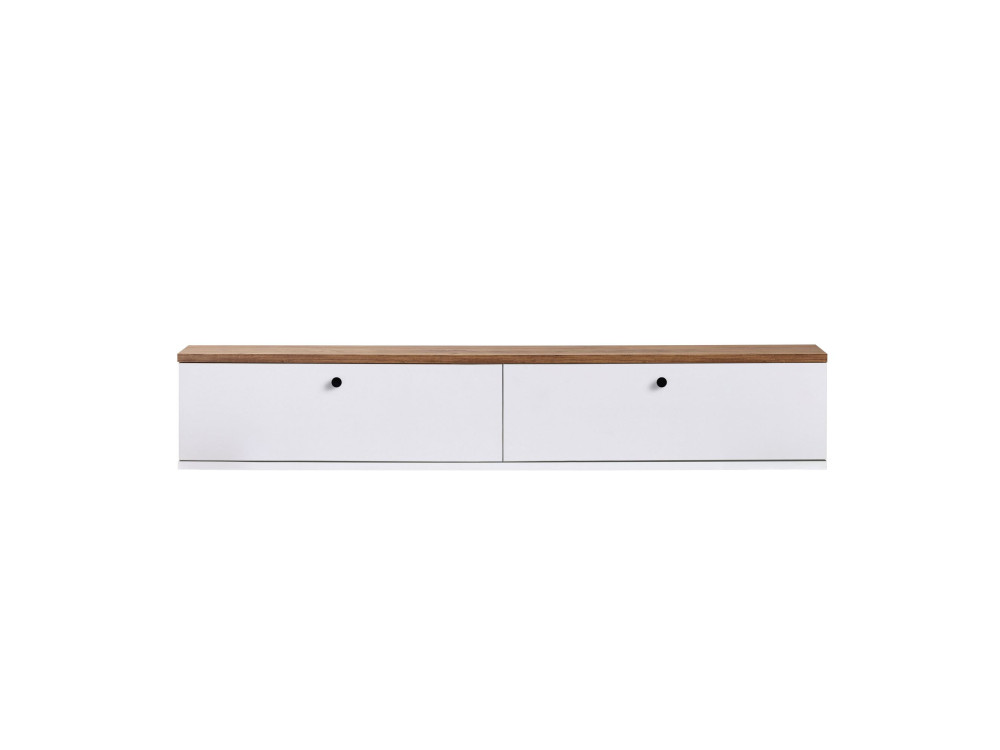 "Ligne 140" Wooden TV Stand - 140 x 25 x 25 cm - White