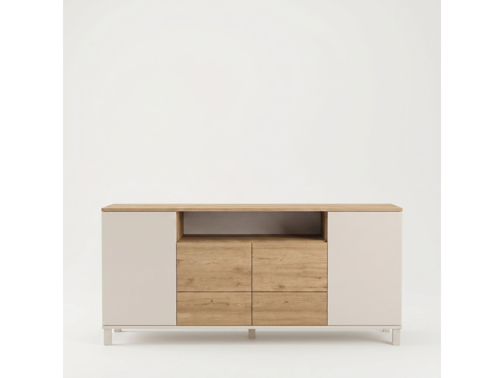 "Mood" Wooden Console Table - 180 x 44 x 82 cm - Beige