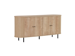 "Noble" Wooden Console Table - 180 x 40 x 80 cm - Beige