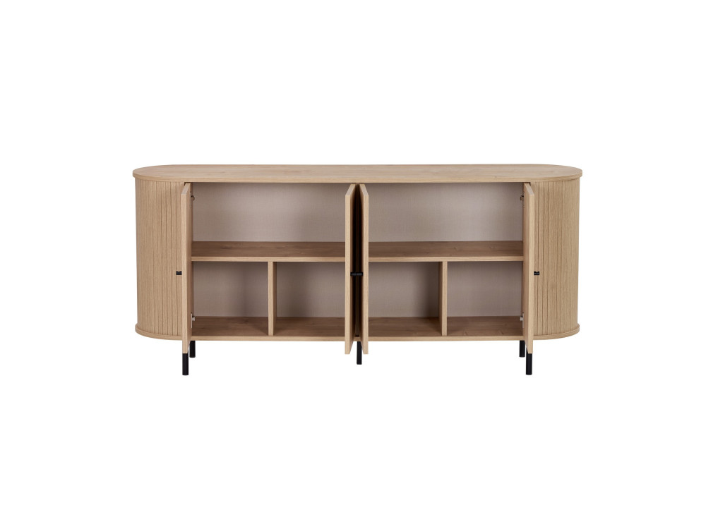 "Noble" Wooden Console Table - 180 x 40 x 80 cm - Beige