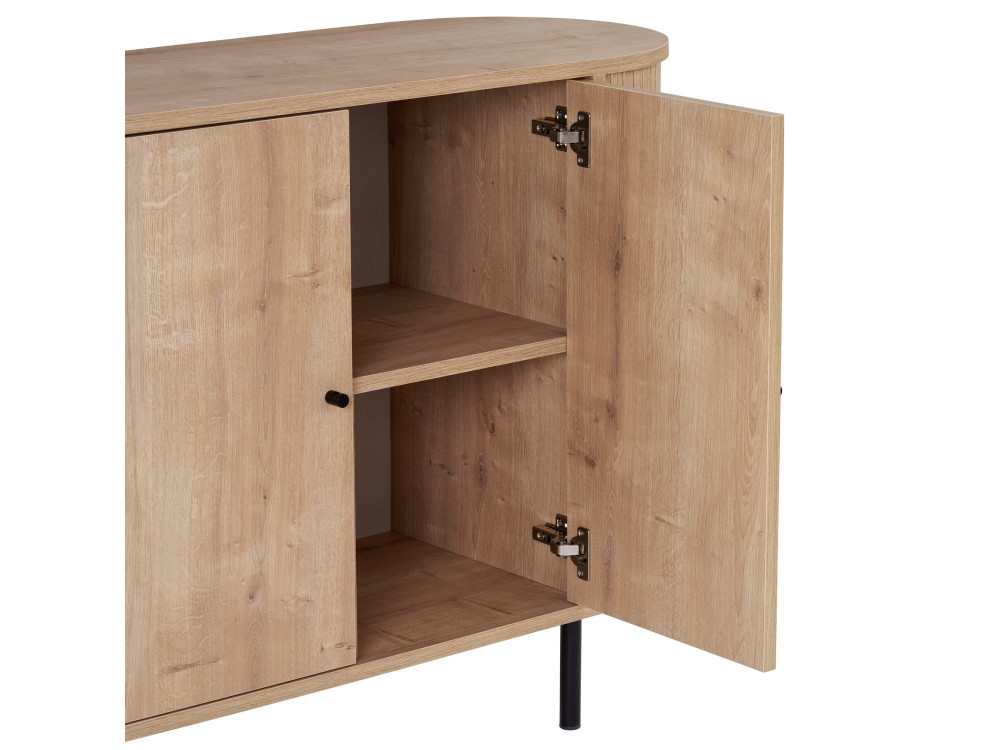 "Noble" Wooden Console Table - 180 x 40 x 80 cm - Beige