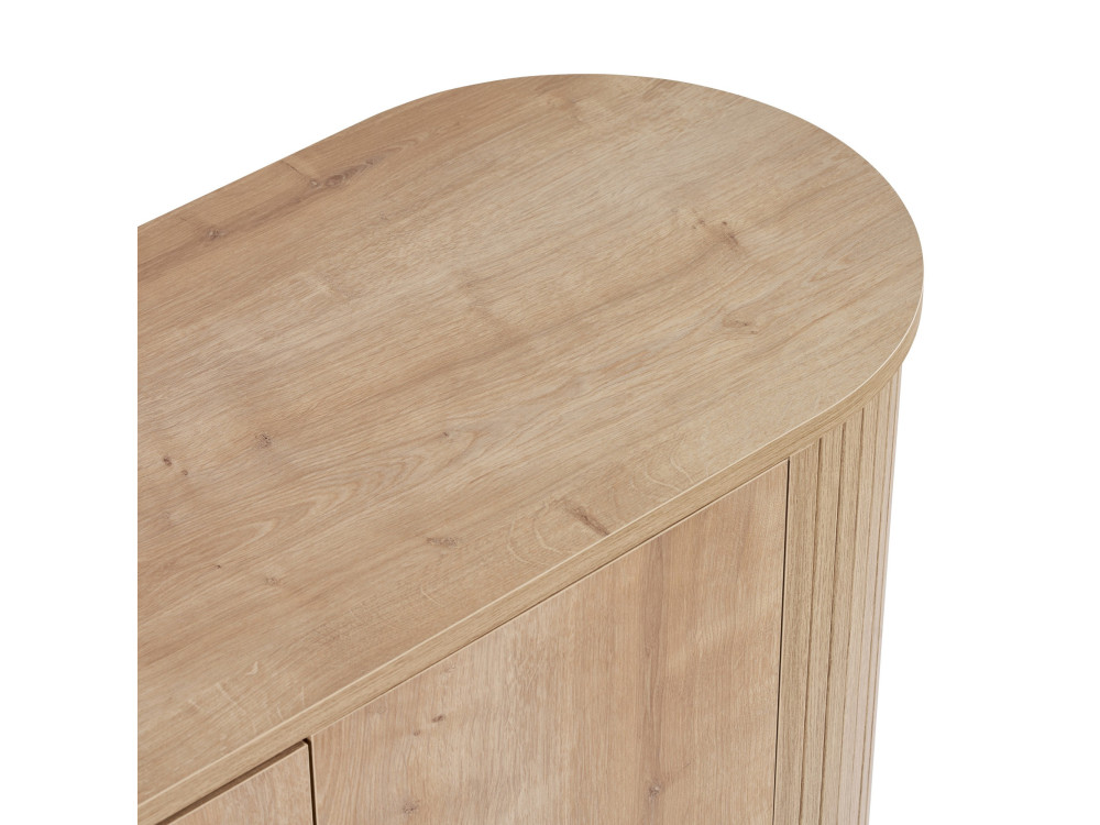 "Noble" Wooden Console Table - 180 x 40 x 80 cm - Beige