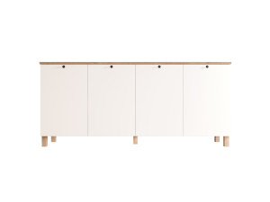 "Nord" Wooden Console Table - 180 x 42 x 80 cm - White
