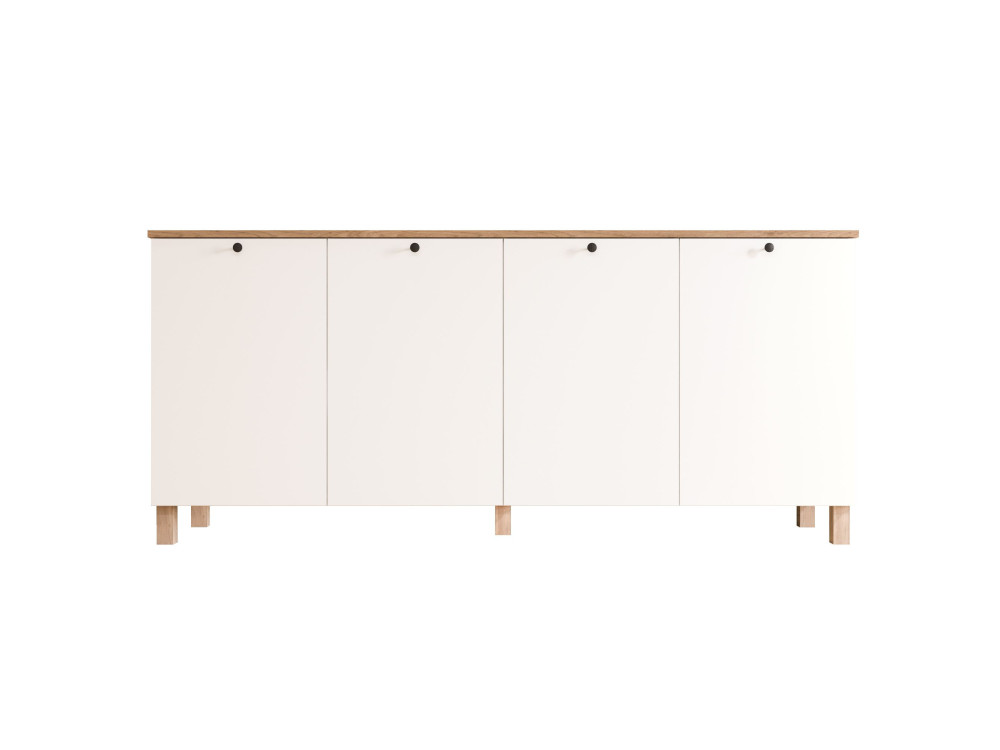 "Nord" Wooden Console Table - 180 x 42 x 80 cm - White