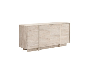 "Varen" Wooden Console Table - 180 x 45 x 82 cm - Travertine