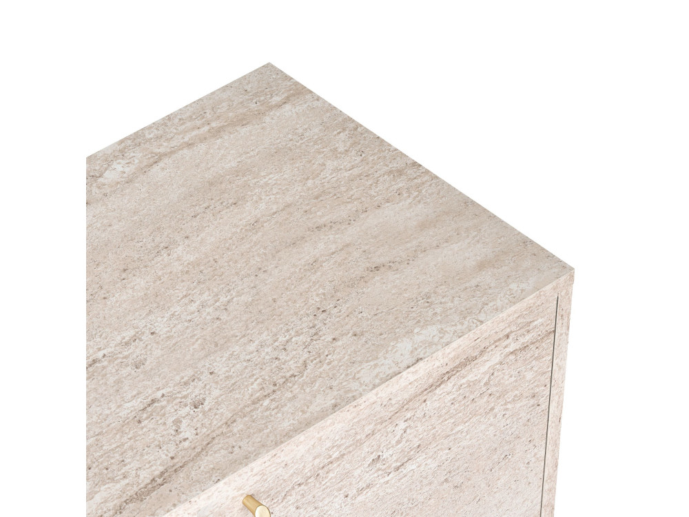 "Varen" Wooden Console Table - 180 x 45 x 82 cm - Travertine