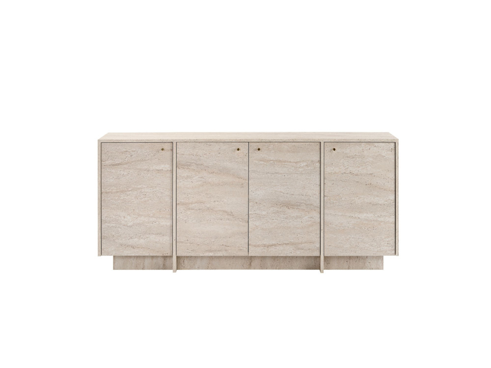 "Varen" Wooden Console Table - 180 x 45 x 82 cm - Travertine