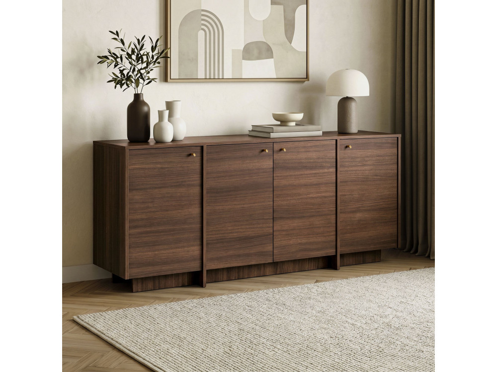 "Varen" Wooden Console Table - 180 x 45 x 82 cm - Walnut