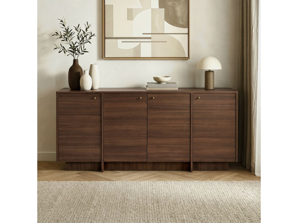 "Varen" Wooden Console Table - 180 x 45 x 82 cm - Walnut