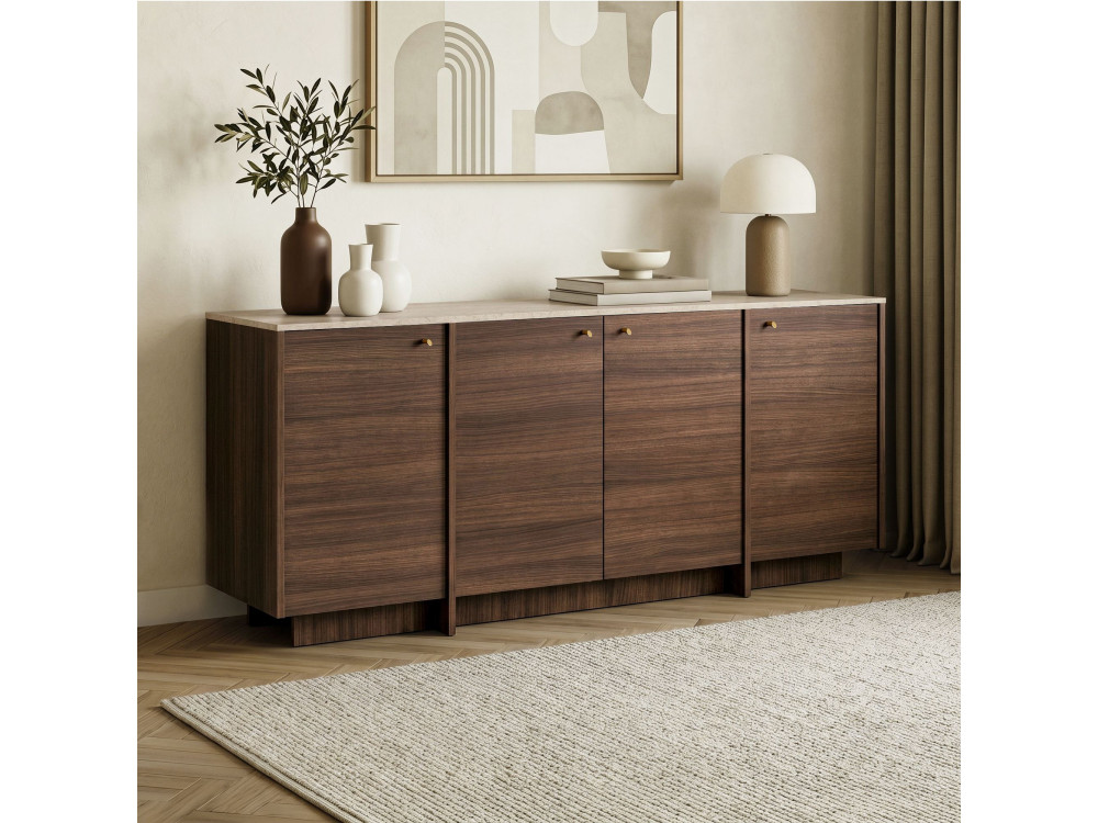 "Varen" Wooden Console Table - 180 x 45 x 82 cm - Brown