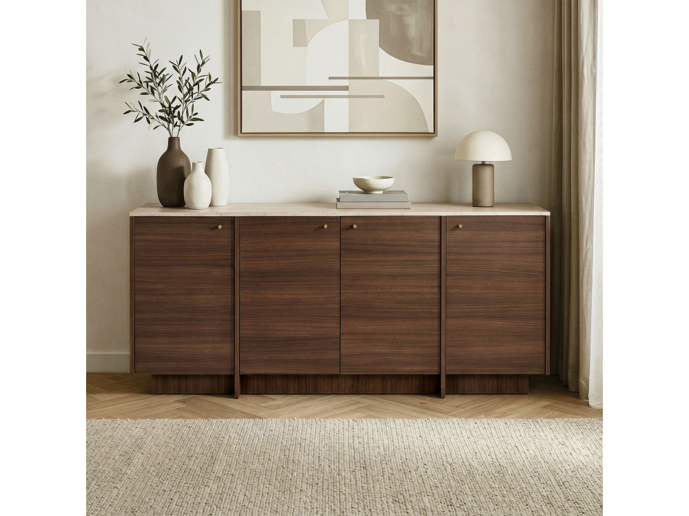 "Varen" Wooden Console Table - 180 x 45 x 82 cm - Brown
