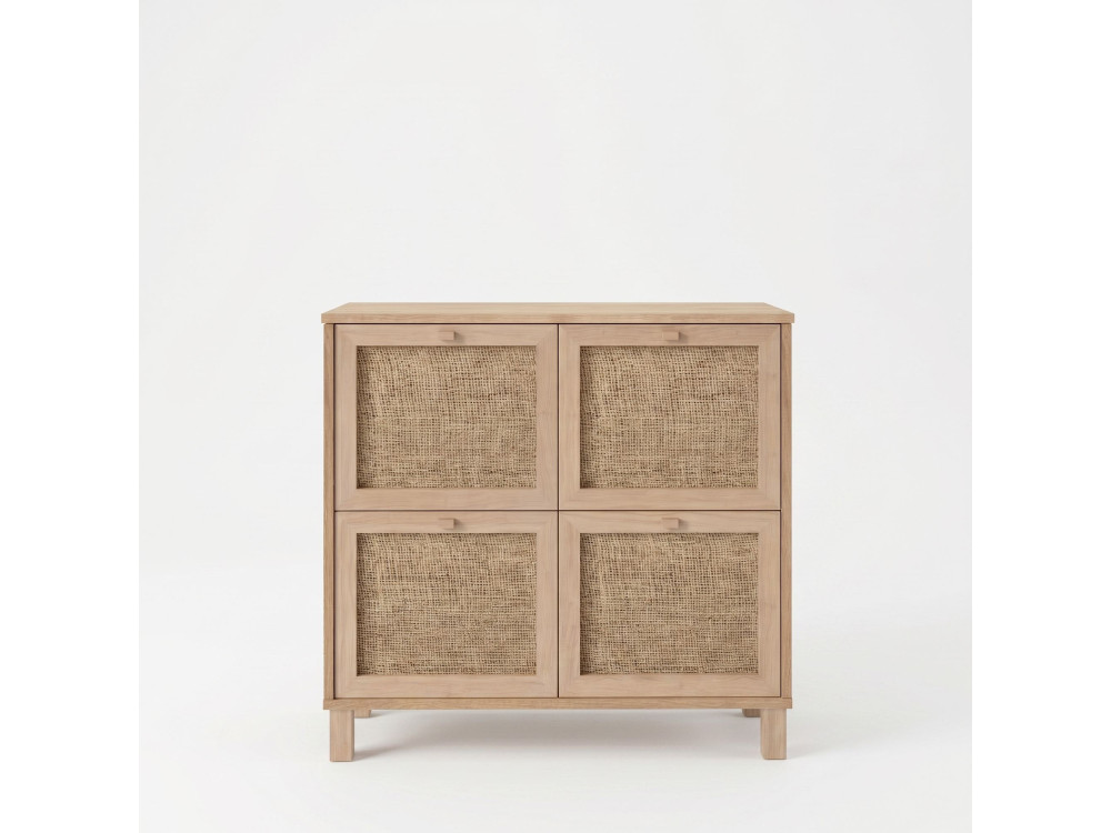 "Dune" Wooden Shoe Cabinet - 90 x 35 x 85 cm - Oak