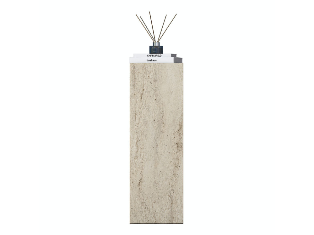 "AD108" Wooden Side Table - 20 x 18 x 60 cm - Travertine