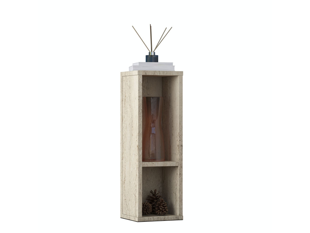 "AD108" Wooden Side Table - 20 x 18 x 60 cm - Travertine