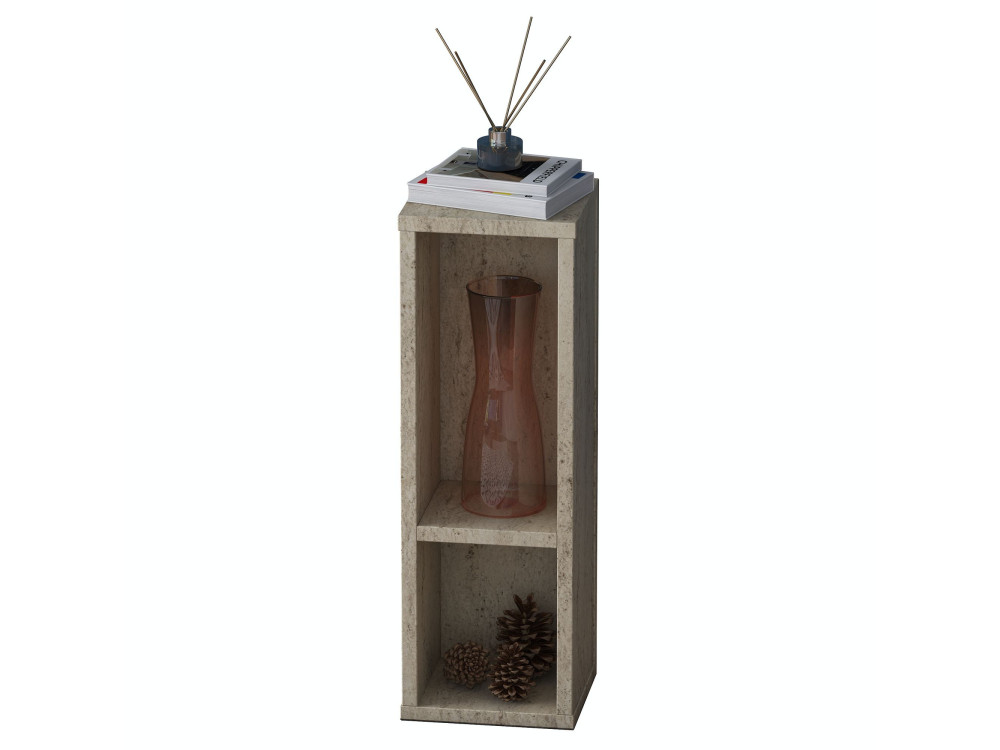 "AD108" Wooden Side Table - 20 x 18 x 60 cm - Travertine
