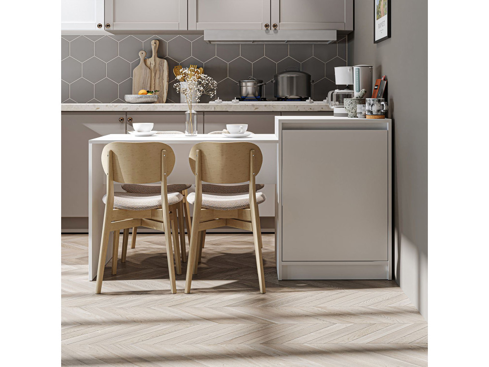 "2784" Wooden Kitchen Table - 160 x 60 x 85 cm - White