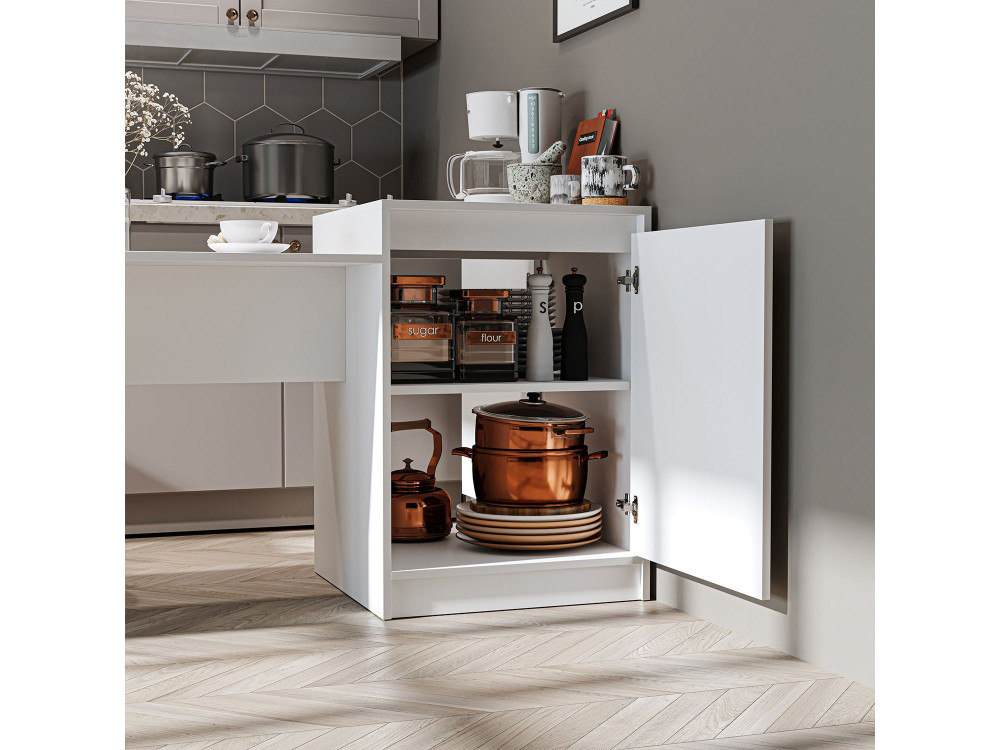 "2784" Wooden Kitchen Table - 160 x 60 x 85 cm - White