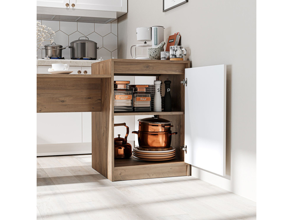 "2786" Wooden Kitchen Table - 160 x 60 x 85 cm - Beige