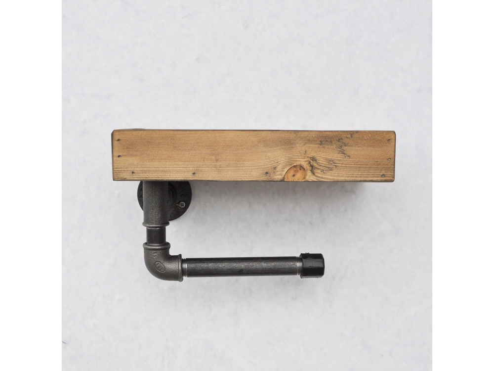 "Boruraf117" Wooden Pipe Rack - 28 x 14 x 16 cm - Brown