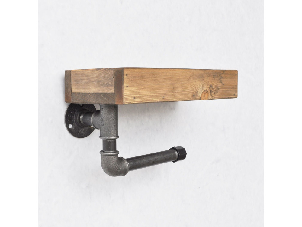 "Boruraf117" Wooden Pipe Rack - 28 x 14 x 16 cm - Brown
