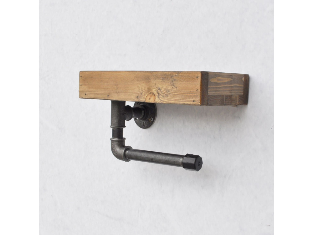 "Boruraf117" Wooden Pipe Rack - 28 x 14 x 16 cm - Brown
