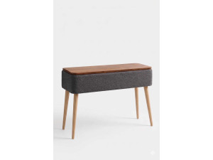 "Sole" Wooden Sideboard - 90 x 30 x 90 cm - Anthracite
