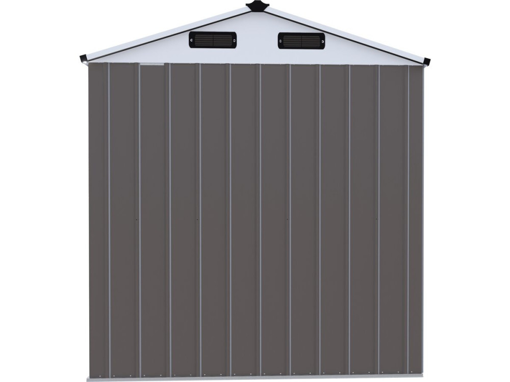 "Dallas II" Metal Garden Shed - 2.17 m² - Taupe