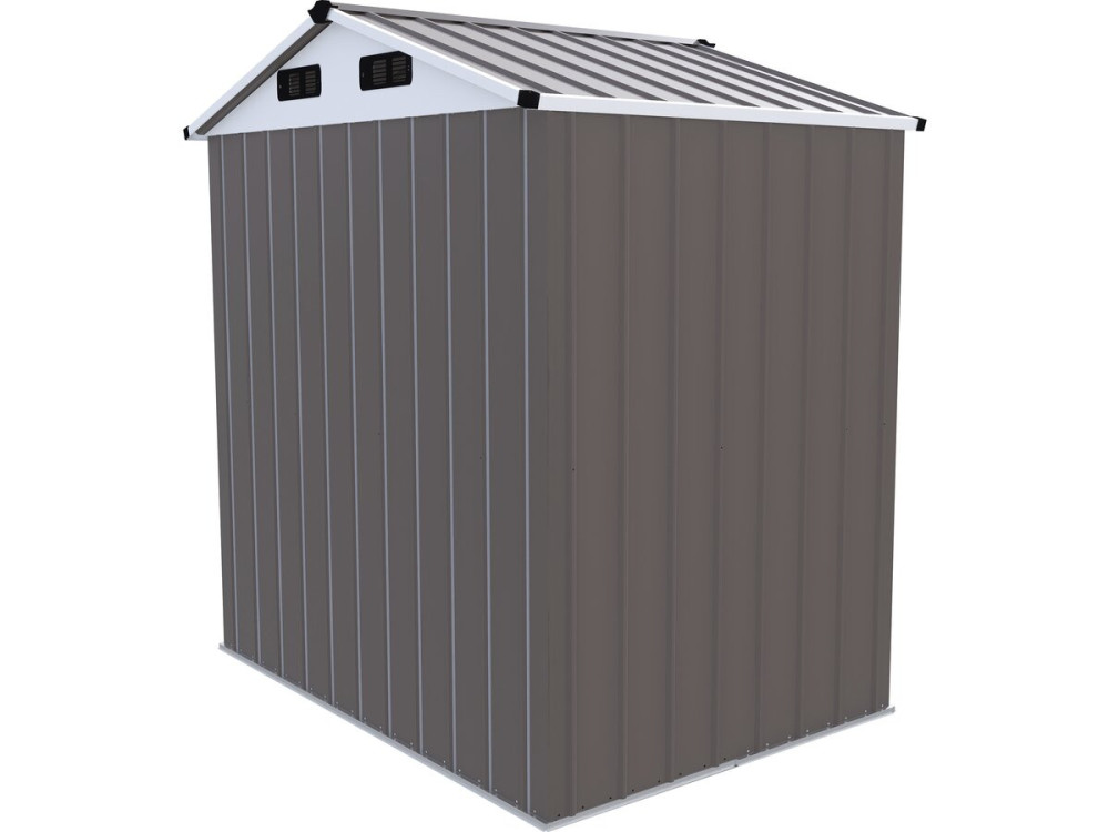 "Dallas II" Metal Garden Shed - 2.17 m² - Taupe