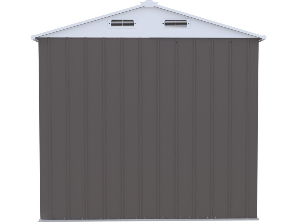 "Dallas" Metal Garden Shed - 4.12 m² - Taupe