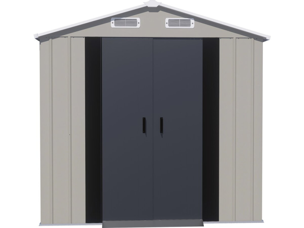 "Nebraska" Metal Garden Shed - 4.12 m² - Gray