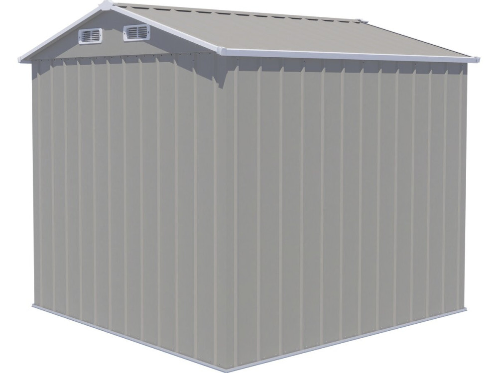 "Nebraska" Metal Garden Shed - 4.12 m² - Gray
