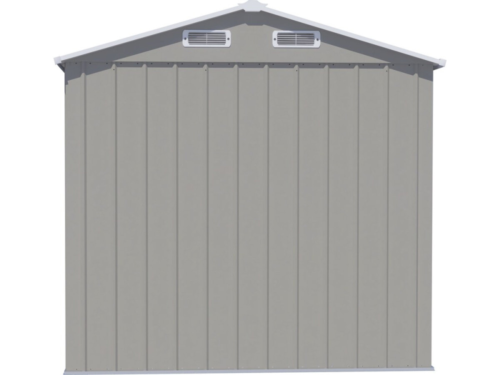 "Nebraska" Metal Garden Shed - 4.12 m² - Gray