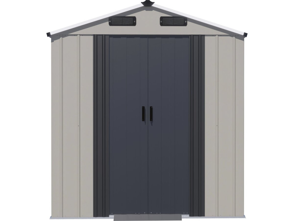 "Nebraska" Metal Garden Shed - 2.17 m² - Gray