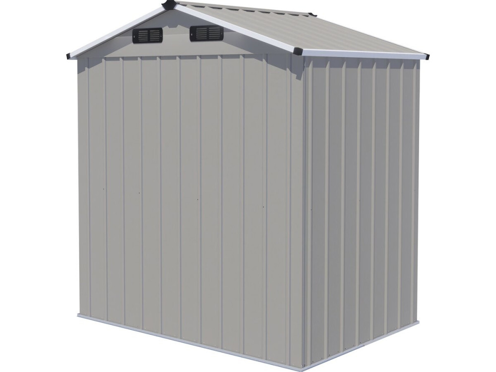 "Nebraska" Metal Garden Shed - 2.17 m² - Gray