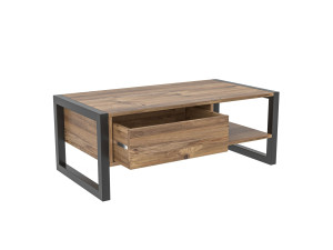 "Haldizen" Wooden Coffee Table - 105 x 55 x 40 cm - Brown