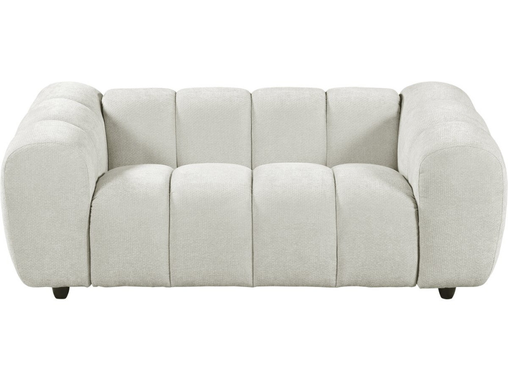 "Courcelles" Fabric Bubble-Style Straight Sofa - 2-Seater - Beige
