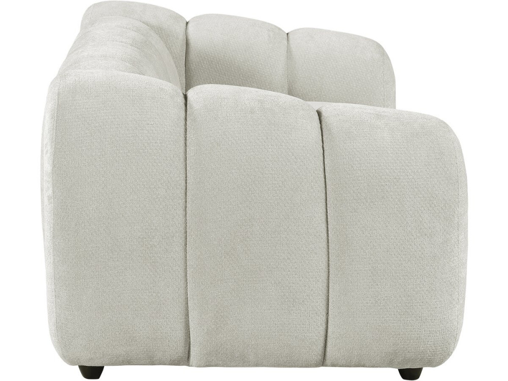 "Courcelles" Fabric Bubble-Style Straight Sofa - 2-Seater - Beige