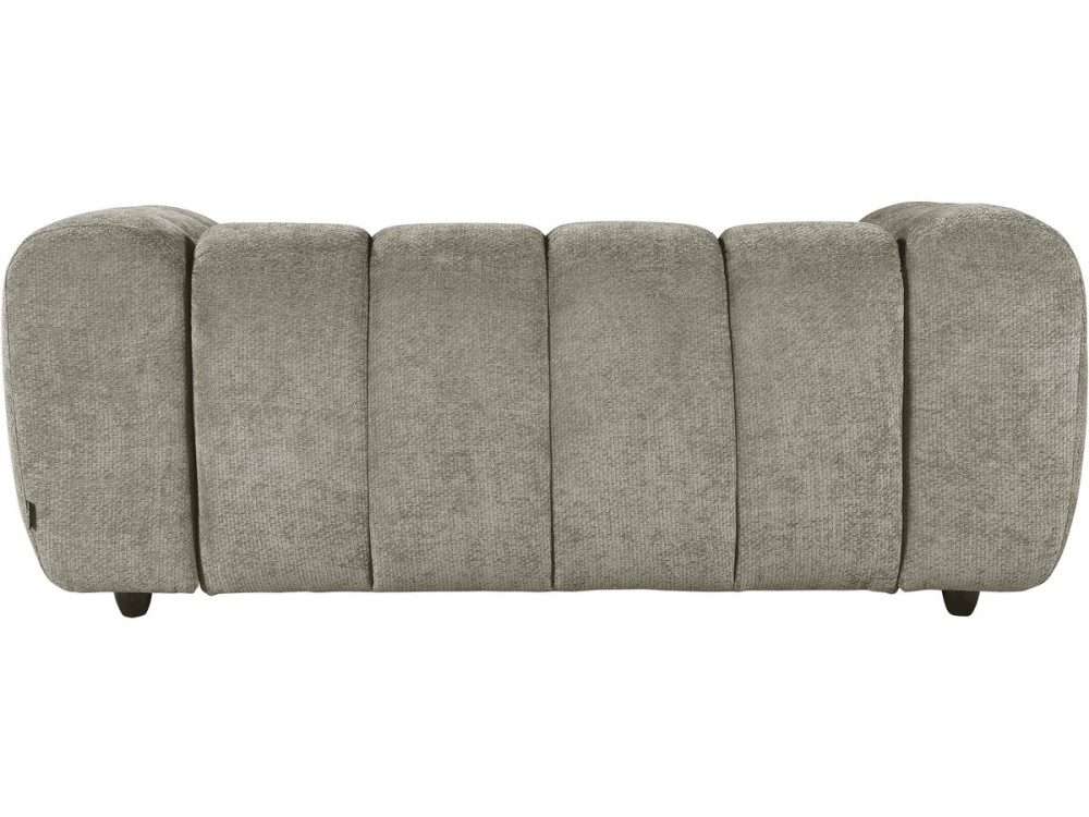 "Courcelles" Fabric Bubble-Style Straight Sofa - 2-Seater - Brown
