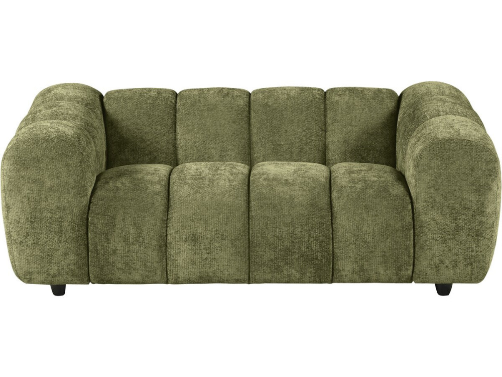 "Courcelles" Fabric Bubble-Style Straight Sofa - 2-Seater - Green