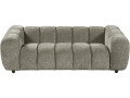"Courcelles" Fabric Bubble-Style Straight Sofa - 3-Seater - Beige - Brown
