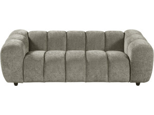 "Courcelles" Fabric Bubble-Style Straight Sofa - 3-Seater - Brown