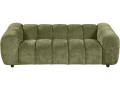 "Courcelles" Fabric Bubble-Style Straight Sofa - 2-Seater - Green - Taupe