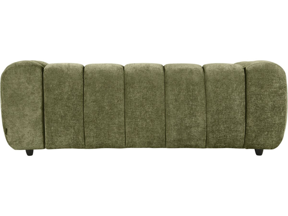 "Courcelles" Fabric Bubble-Style Straight Sofa - 3-Seater - Green