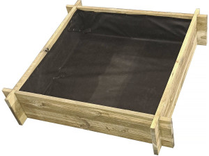 Wooden vegetable patch "Dill" - 80 x 80 x 10 cm