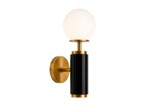 "Moira" Metal Wall Sconce - 15 x 17 x 37 cm - Black