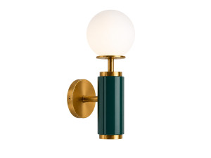 "Moira" Metal Wall Sconce - 15 x 17 x 37 cm - Green