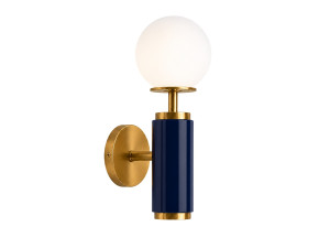 "Moira" Metal Wall Sconce - 15 x 17 x 37 cm - Blue