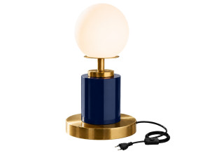 "Moira" Metal Table Lamp - 17 x 17 x 34 cm - Blue