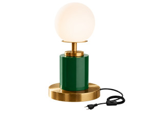 "Moira" Metal Table Lamp - 17 x 17 x 34 cm - Green